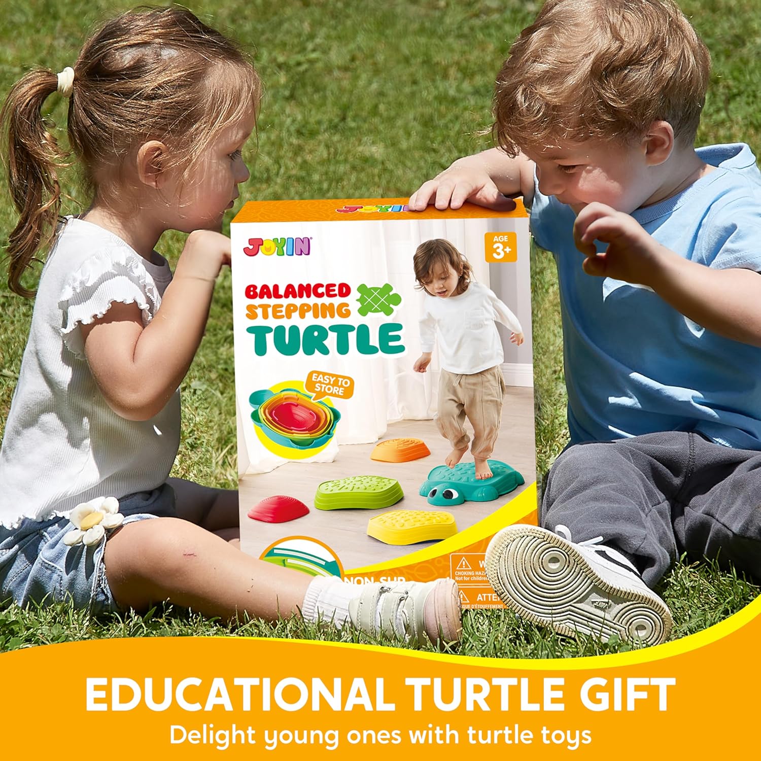 5 Stuks Schildpad Balans Staptapijt | Kinderen Schildpad Pad Springmat, Peuter Obstakelbaan Speelgoed voor Binnen of Buiten voor Kinderen vanaf 3+ jaar