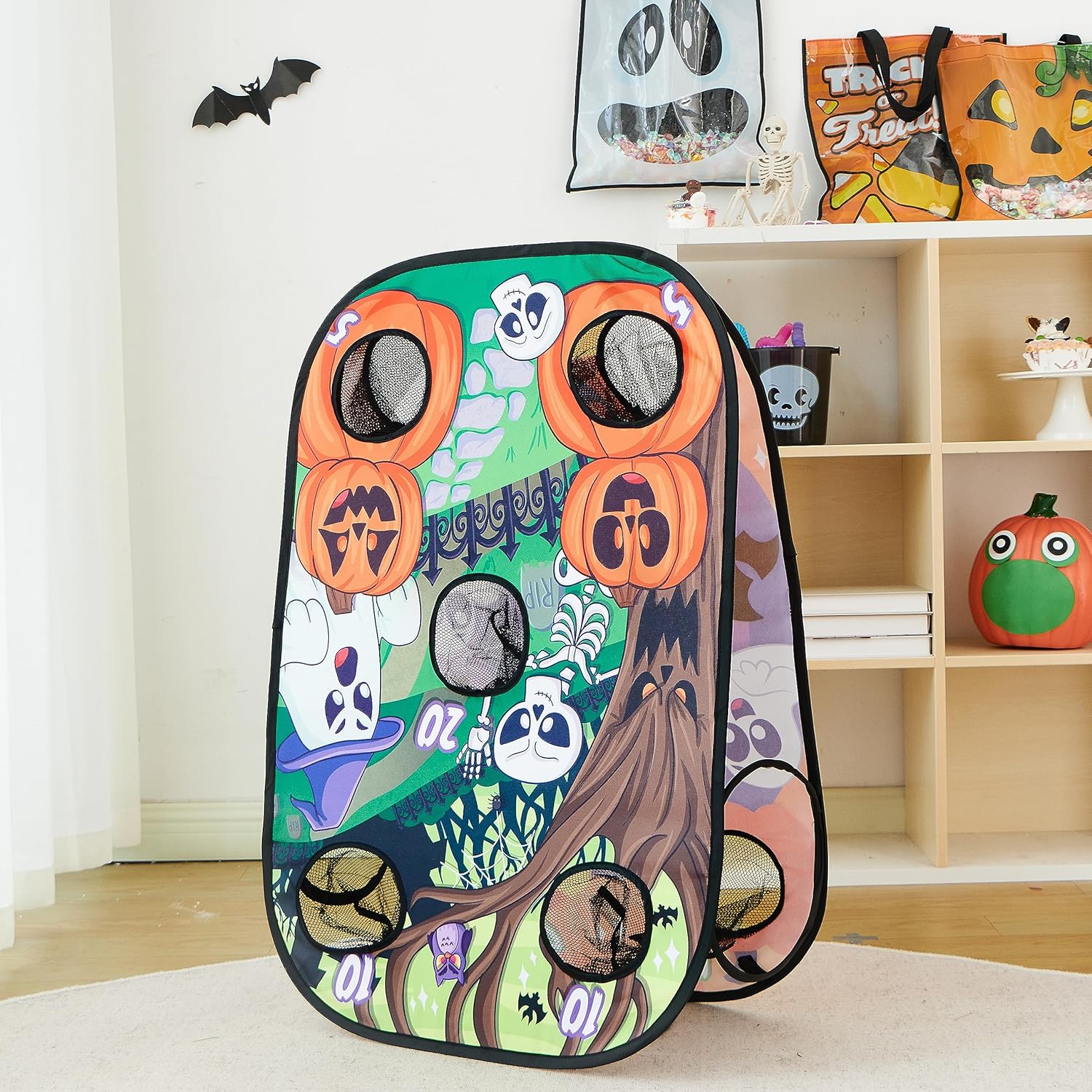 Halloween Werpspel met Pittenzakjes voor Kinderen en Familie - Opvouwbaar Buitenspeelgoed voor Jongens en Meisjes - Griezelig Gooispel voor Feestjes en in de Tuin