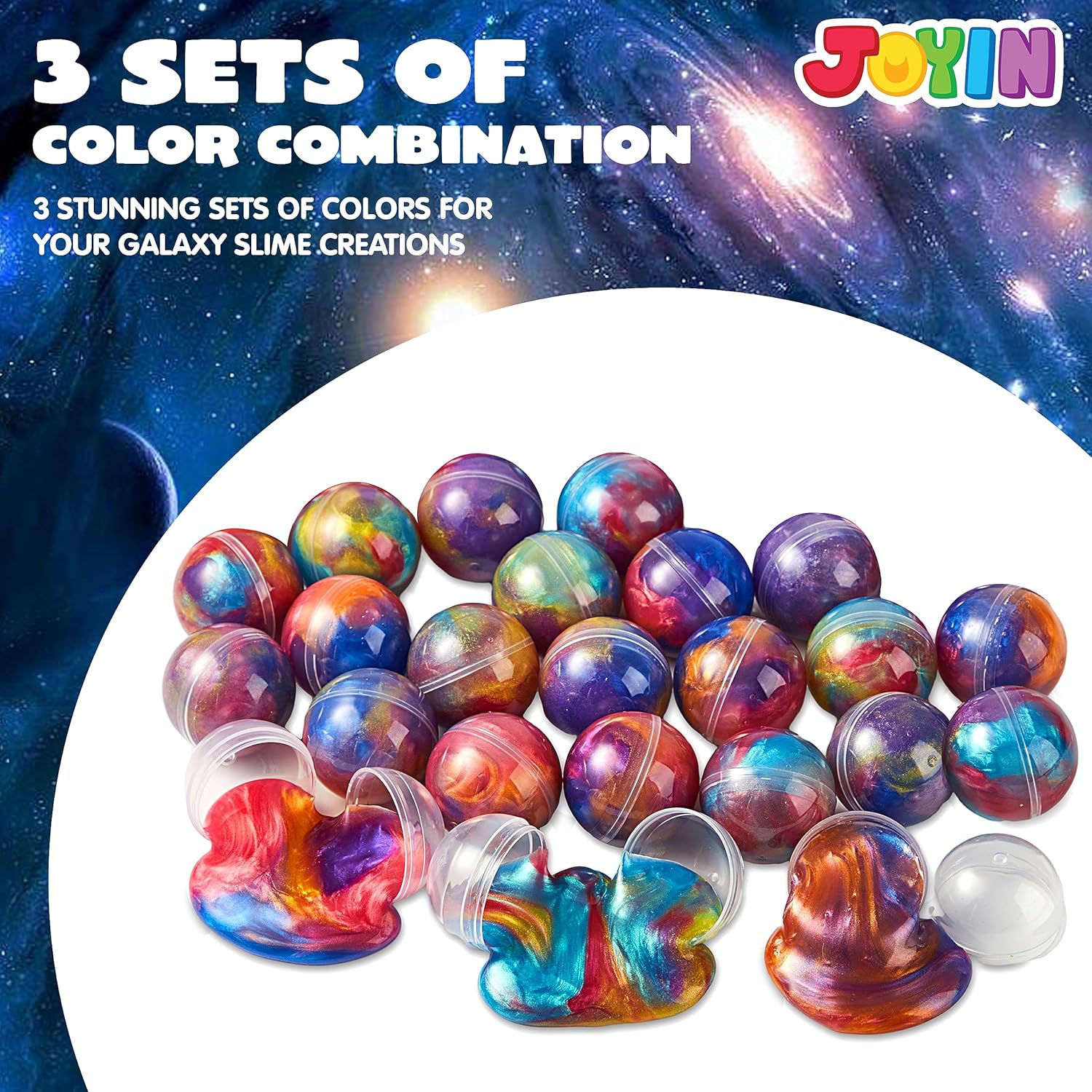 Slijm Party Favor – 24x Galaxy Slijmballen Anti-Stress Speelgoed Jongens & Meisjes