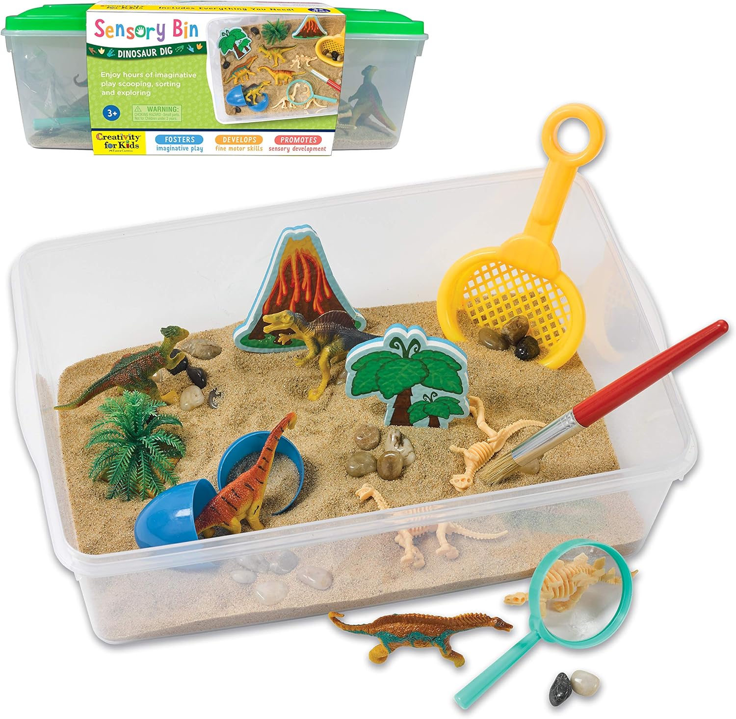 Sensory Bin Construction Zone Speelset | Graafmachine Speelgoed voor 3-5 Jaar Oud | Educatief Buitenspeelgoed en Activiteiten voor Kinderen