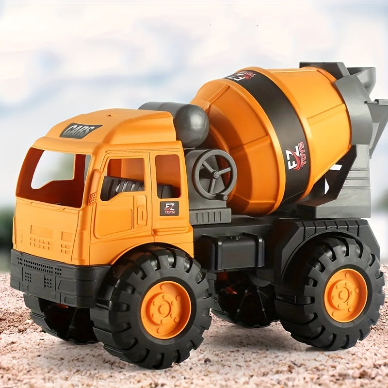 Grote Bouwvoertuigen Speelset | Graafmachine, Mixer & Kraan – Terug naar School Cadeau