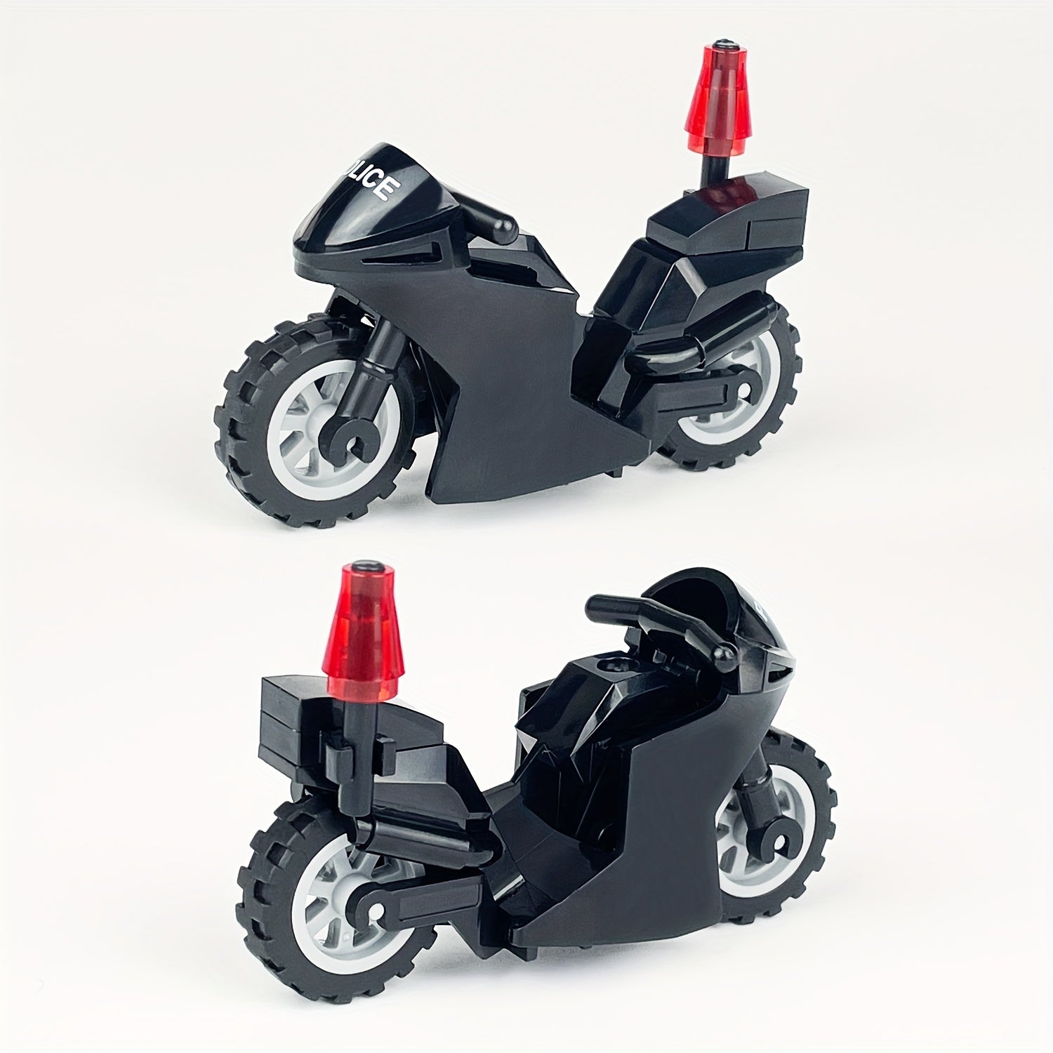 Zwarte ABS Motorfiets Bouwset | Decoratief Model, Perfect voor Feestelijke Cadeaus|Constructiespeelgoed