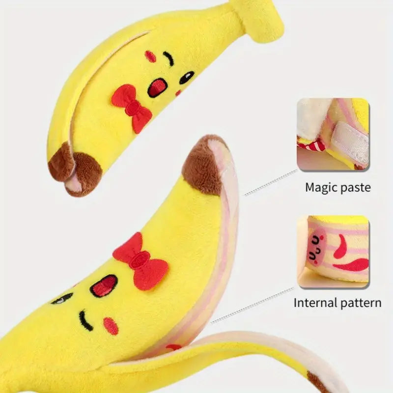 4-delige Baby Wagenspiraal Rammelaar | Pluche Speelgoed met Fruitdesign en Bevestiging