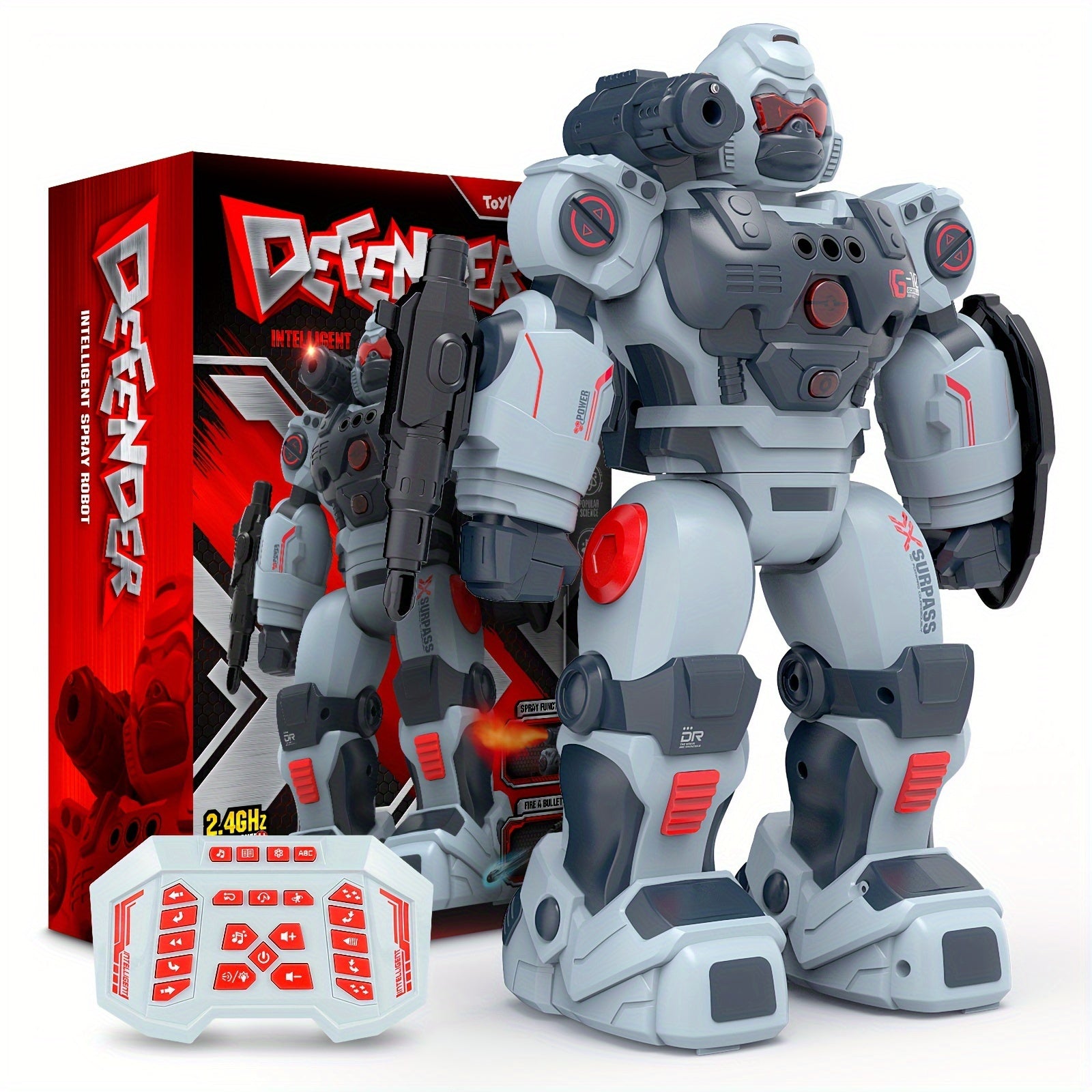 Afstandsbediende Sprayrobot met Gebaarherkenning en Programmering - Cadeau voor Kerst & Halloween