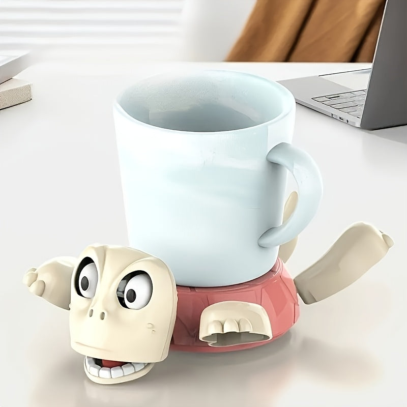 Schokgevende schildpad onderzetter - antislip, grappig cadeau voor thuis/kantoor