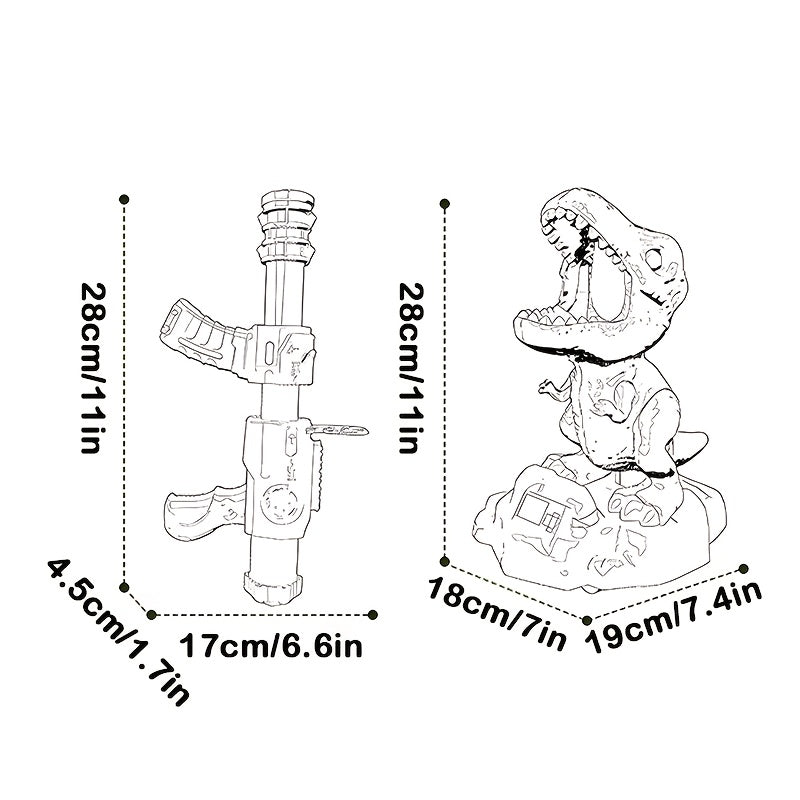 Bewegend Dinosaurus Schietspel | Interactief Speelgoed voor Kinderen
