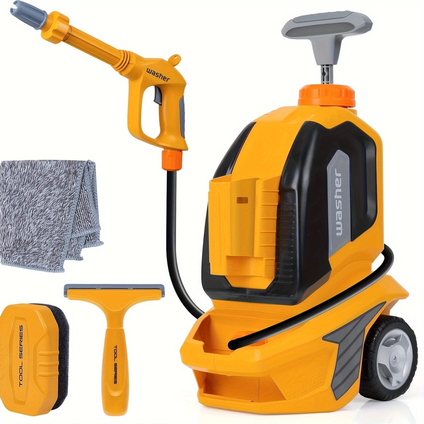 Kinderen Autowas Speelgoed | Met Spuit, Spons & Handdoek