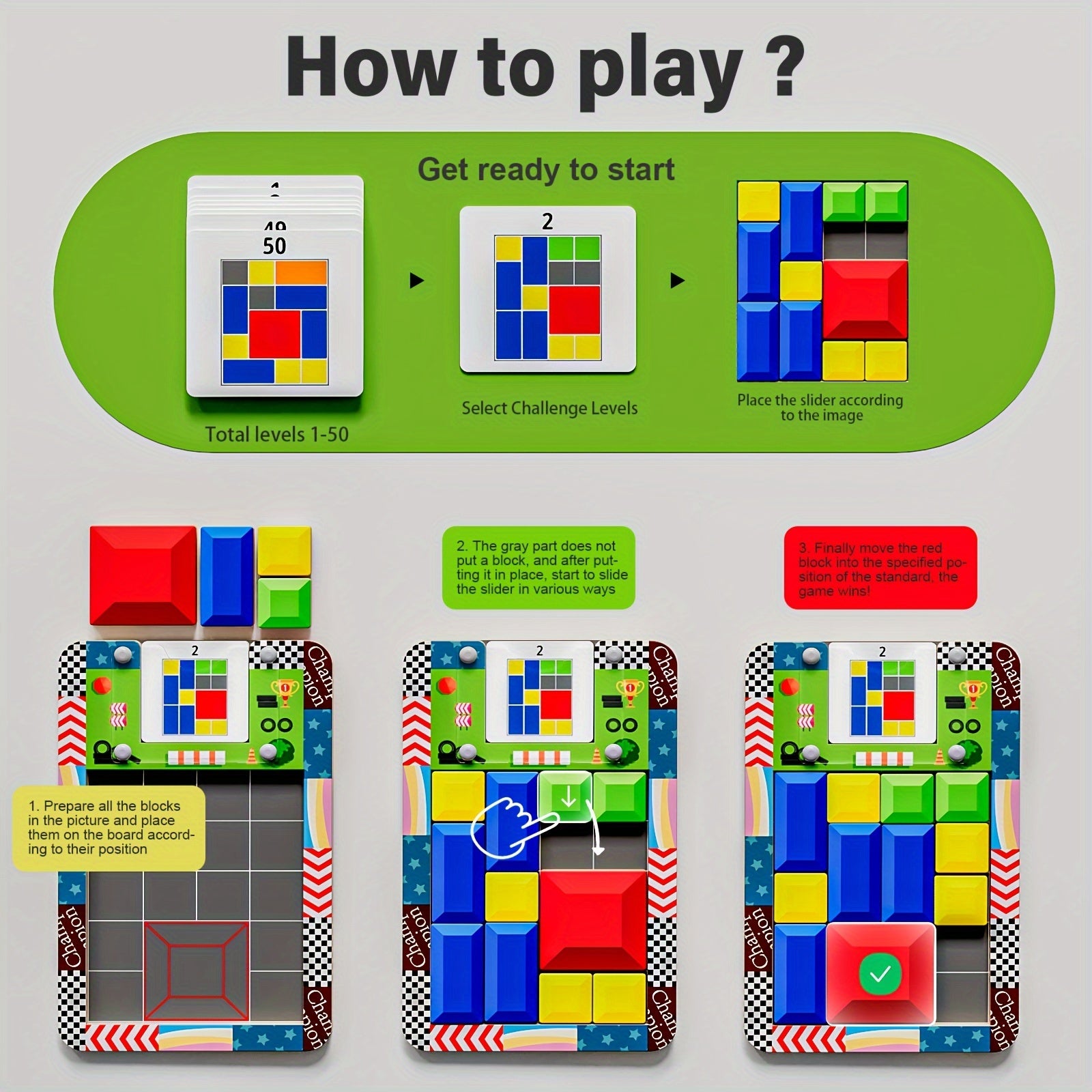 Houten schuifpuzzel Super Slide - Educatief reisspeelgoed voor kinderen van 6-13 jaar, bevordert fijne motoriek.