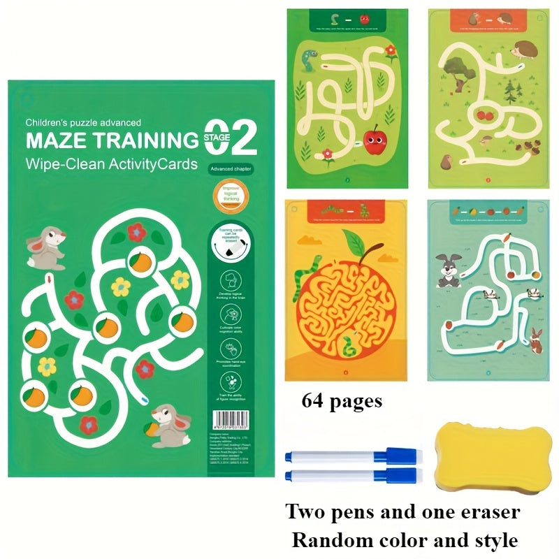 Uitdagend Doolhof Puzzelboek voor Tieners vanaf 14 Jaar - 64 Pagina's Activiteitenboek voor Jongens en Meisjes - Helpt bij Penbeheersing en Fijne Motoriek