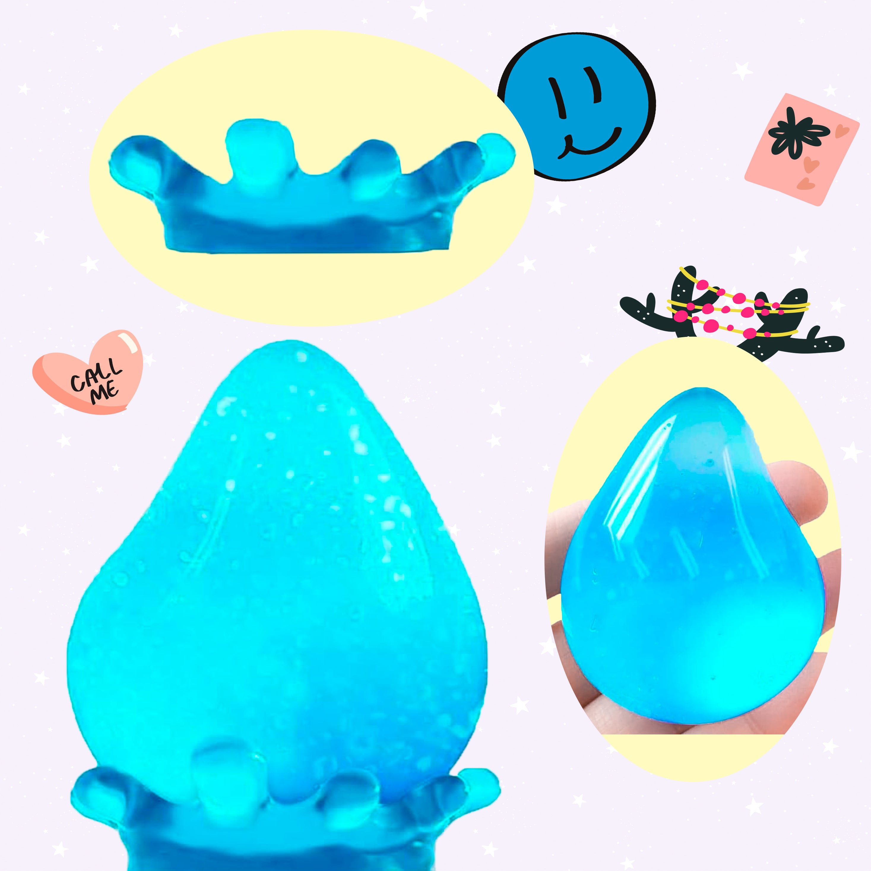 2 Stuks Squishy Druppel Stressbal voor Kinderen en Volwassenen - Fidget Toy voor Jongens en Meisjes - Sensorisch Anti-Stress Speelgoed