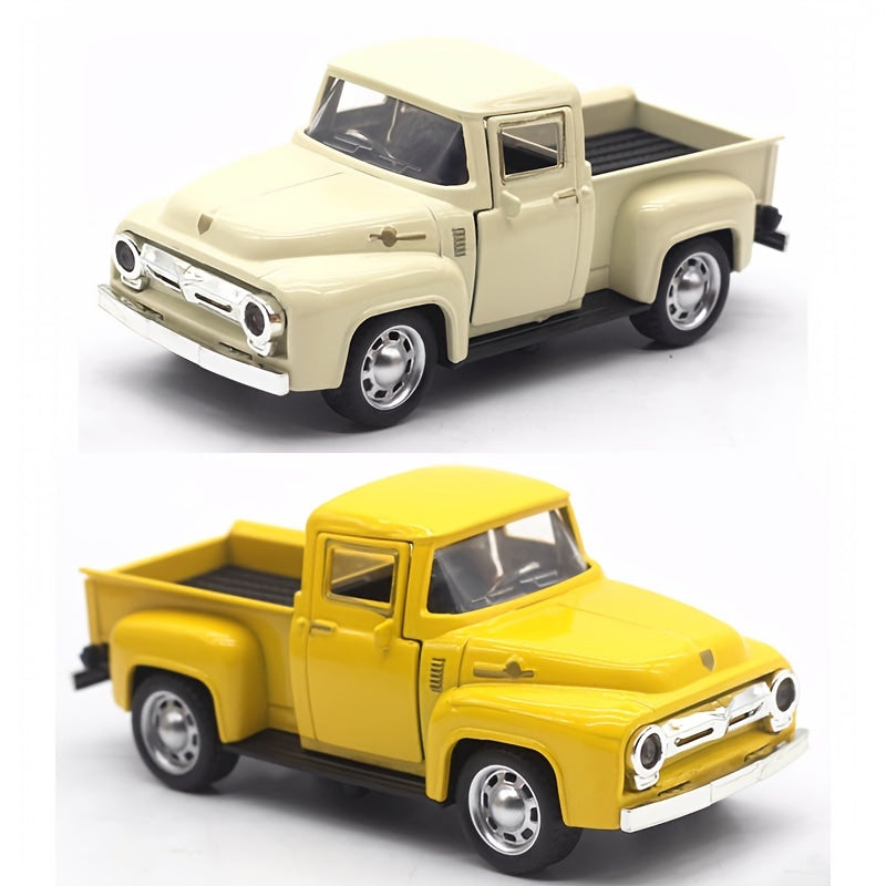 Vintage truck 1:32 van legering - Speelgoed voor kinderen, cadeau voor Kerstmis en Halloween.