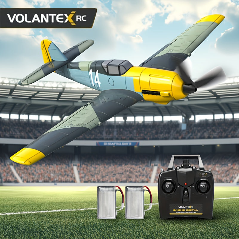 Volantex BF109 RC Vliegtuig – 4-kanaals Radiografisch Vliegtuig met Xpilot-systeem | Vliegend Speelgoed Klaar voor Gebruik