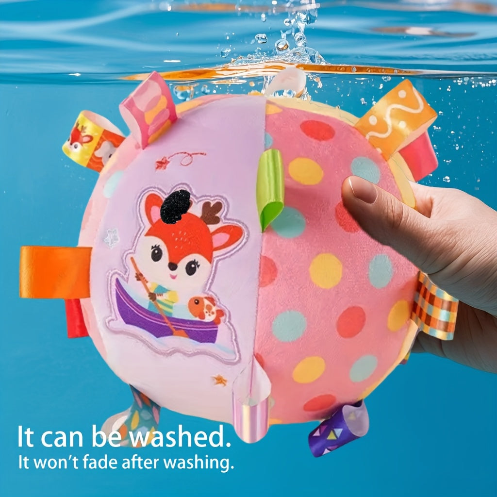 Babygrijpbal|Zachte pluche rammelaar – Baby cadeau