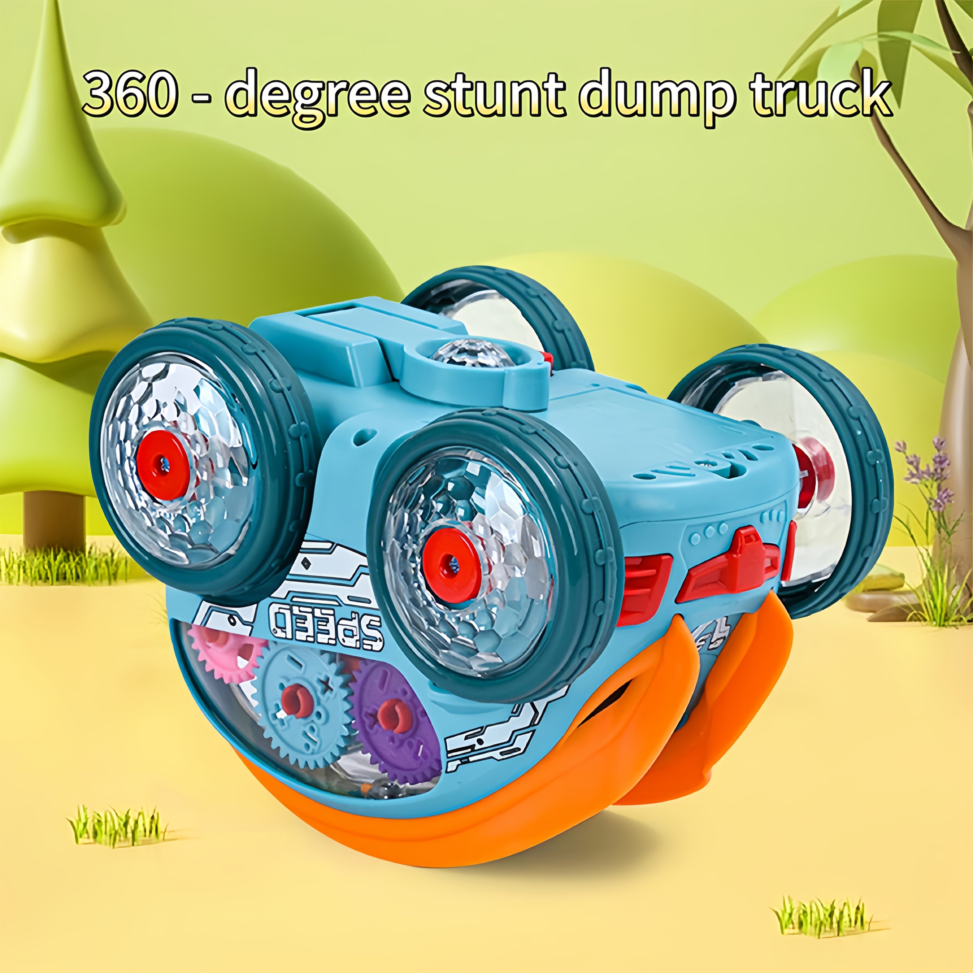 Automatische Kiepwagen Speelgoed met Licht & Geluid | Educatief Speelgoed voor Kinderen vanaf 3 Jaar