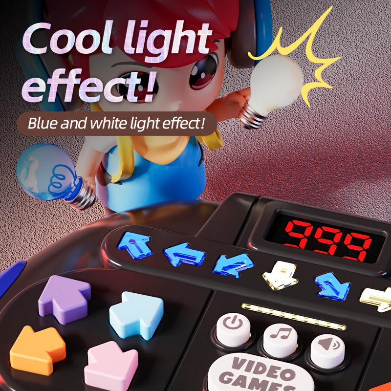 Ritme dans snelheid drukspel console | Creatief elektronisch huisdierenspeelgoed, werkt op batterijen (AAA), stressverlichting en denkoefening, ideaal cadeau voor kinderen tijdens feestdagen en kerst, verkrijgbaar in rood, geel en blauw.