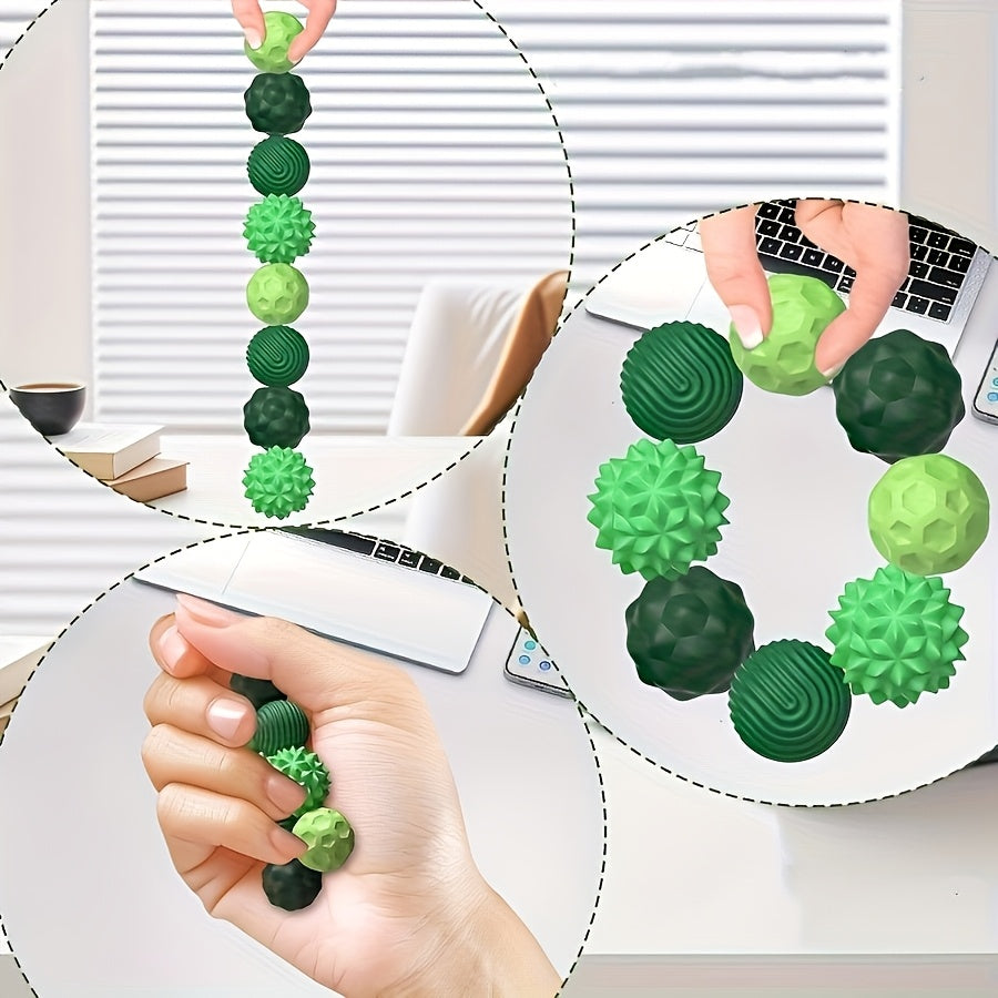 Magnetische Siliconen Stressbal | Ontspannend Hexagonaal Speelgoed