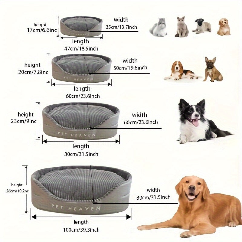 Luxe Pluche Hondenmand voor Extra Kleine Honden - Comfortabel en Wasbaar Hondenkussen van Polyester - Duurzame Grijze Mand voor Alle Seizoenen