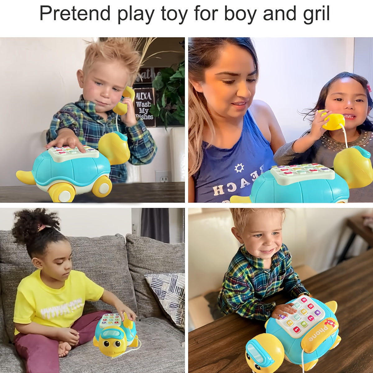 Interactieve Baby Telefoon | Educatief Speelgoed met Piano Muziek & Lichtjes