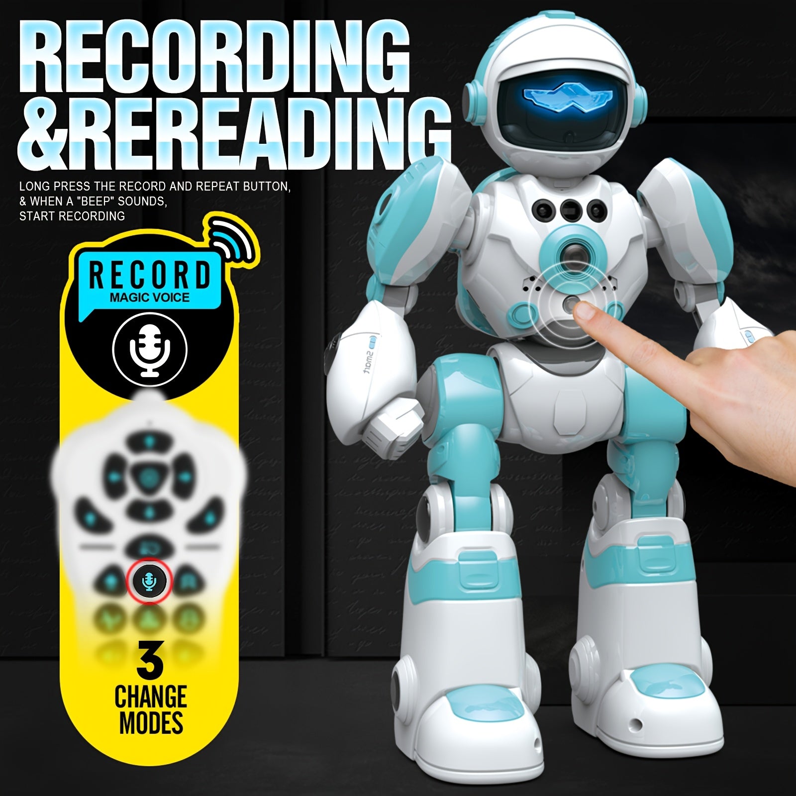 Oplaadbare RC Robot Hond – Met Muziek LED & Afstandsbediening Cadeau Voor Kinderen