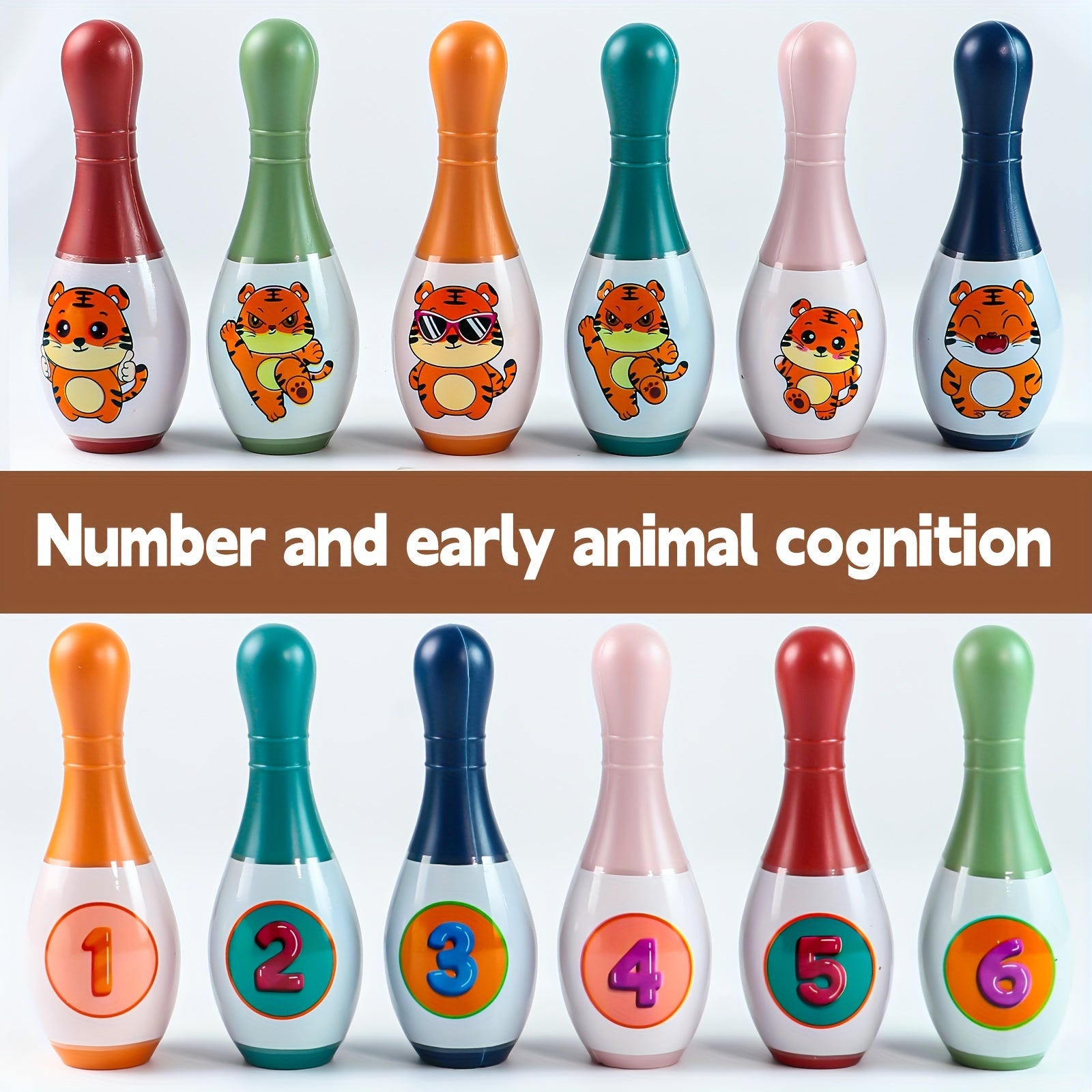 Kinderen Bowling Set | Indoor & outdoor spel, cijfers & dierenherkenning