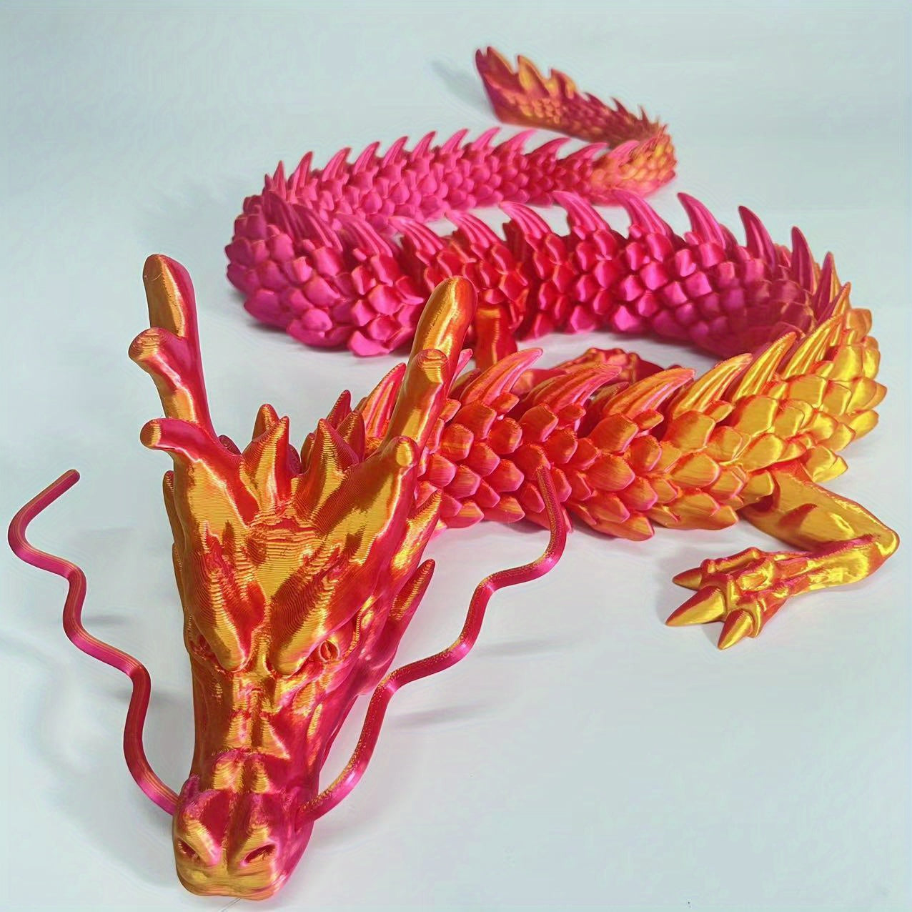 Grote 3D Drakenfiguur 35,43" - Gedetailleerd, Verzamelbare Hars Decoratie - Perfect Cadeau voor Kerst, Halloween, Thanksgiving & Pasen