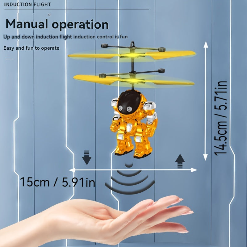 Inductie Mecha Vliegende Helikopter | LED Sensor Drone voor Kinderen