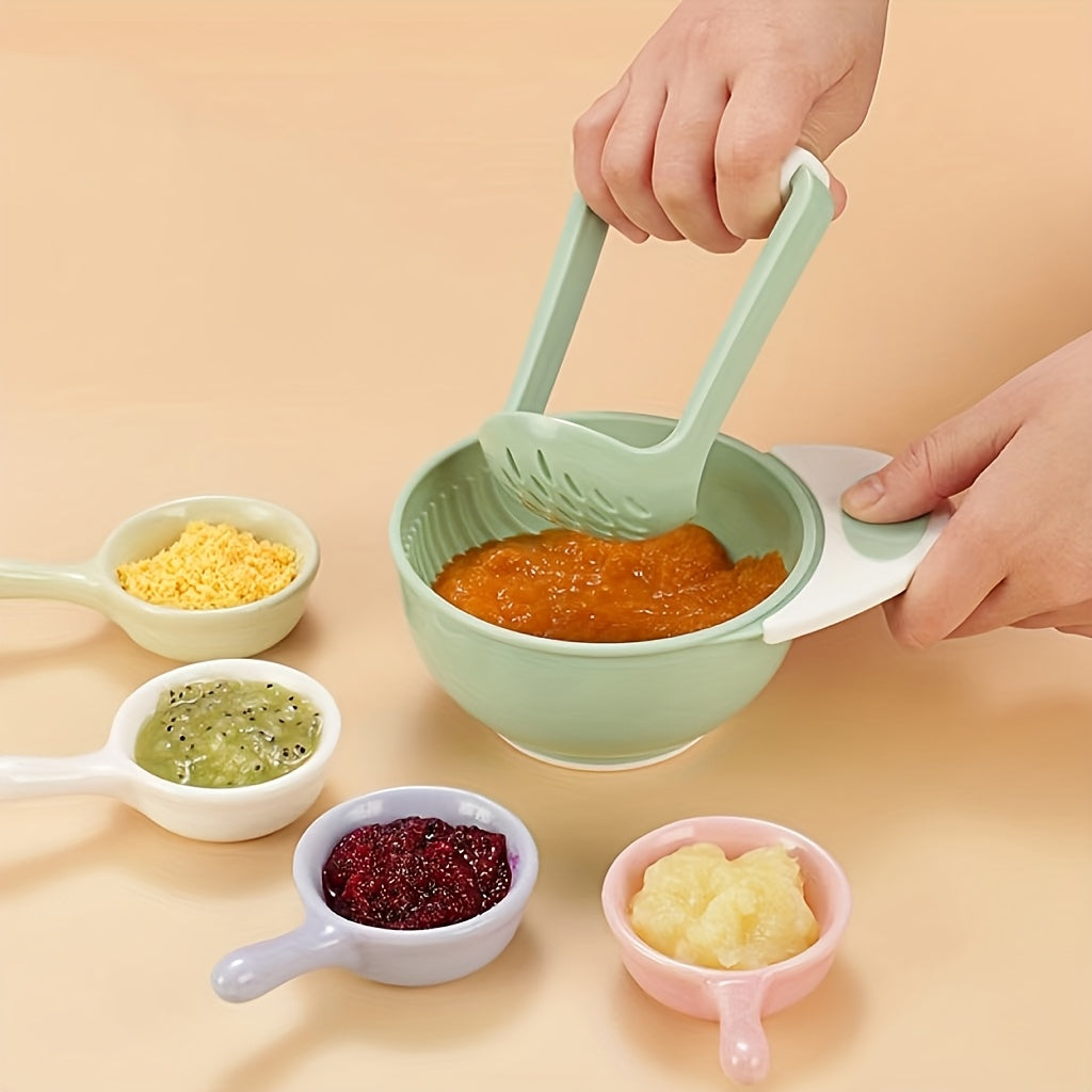 Handmatige Voedselmolen voor Verse Babyvoeding - Pureermolen voor Zelfgemaakte Fruithapjes en Groentepuree - Handige Keukenhulp voor Ouders van Baby's