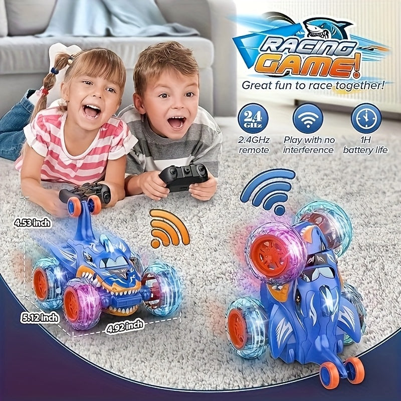 360° Draaibare Infrarood RC Mini Auto | Stuntauto met Lichten – Cadeau voor Jongens van 4 tot 10 Jaar