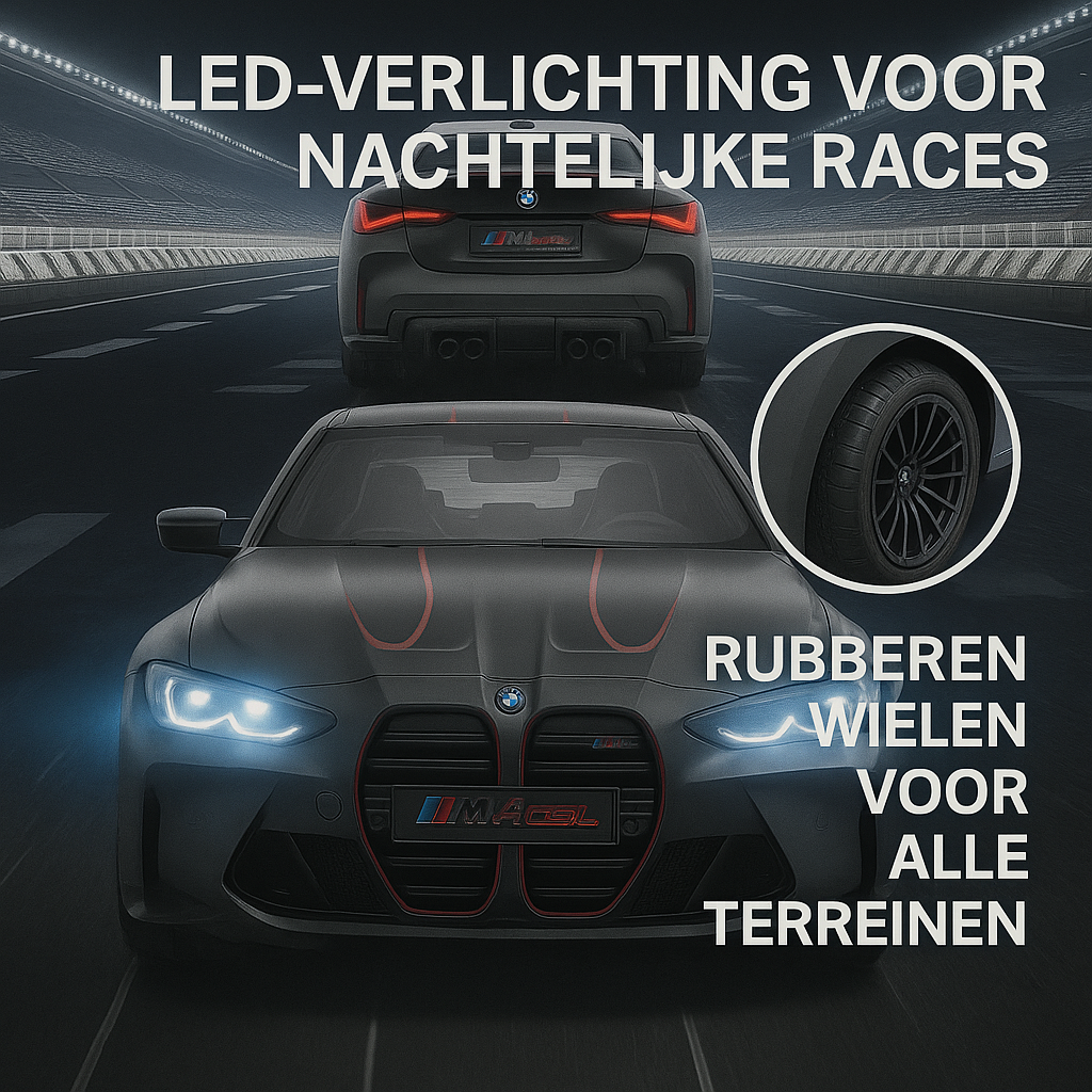 BMW M4 CSL RC Auto | 2.4G high-speed racewagen met LED-verlichting