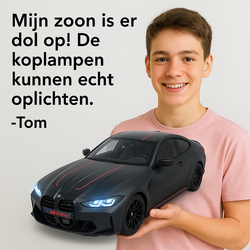 BMW M4 CSL RC Auto | 2.4G high-speed racewagen met LED-verlichting