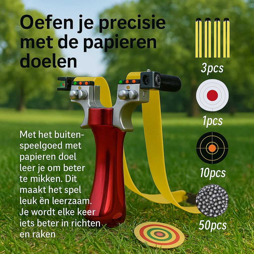 Dubbele Spiraal Vier Kleuren Snelle Compressie | Buiten Speelgoed met Elastische Band en Papieren Doel - Speelse Oefening