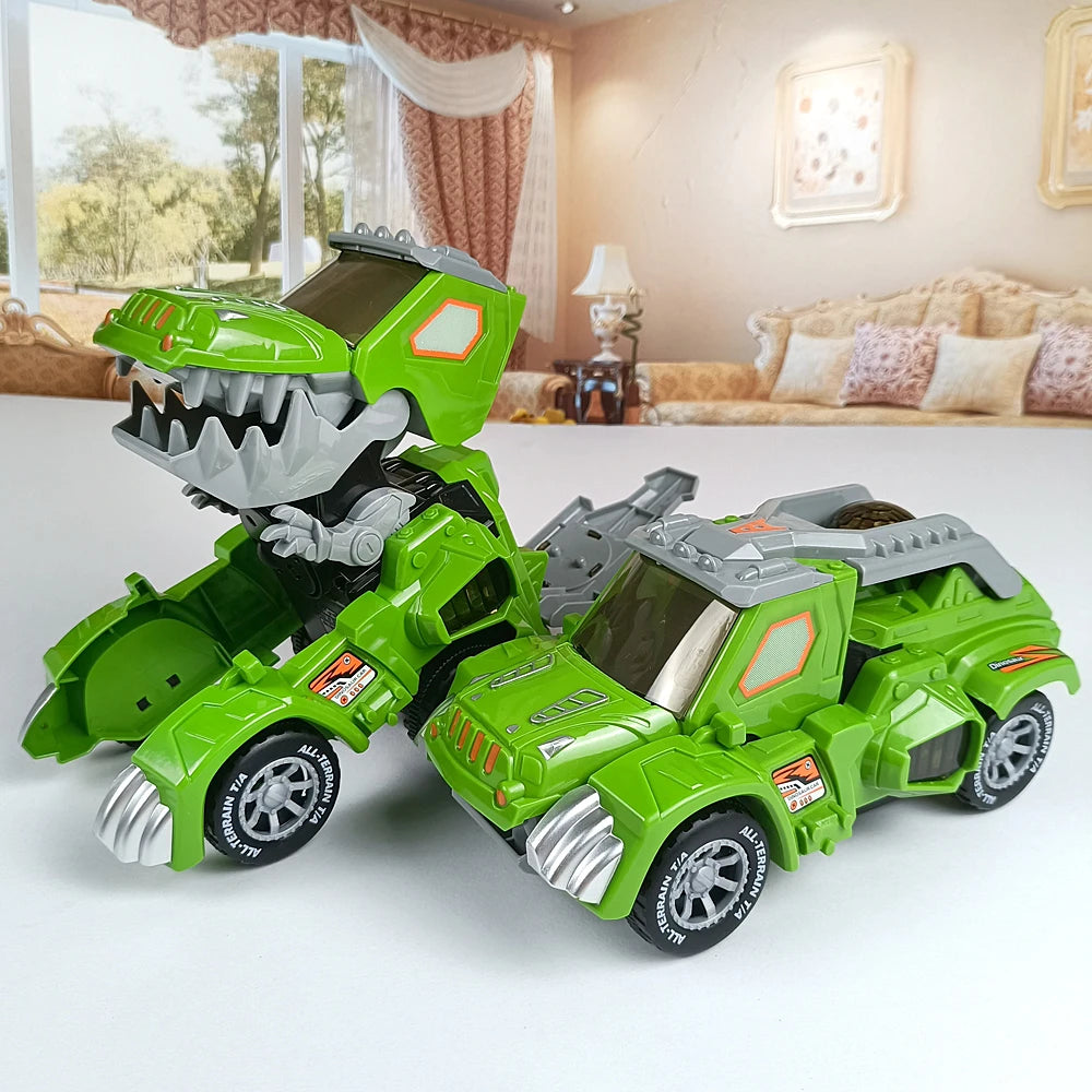 Deformatie dinosaur auto's - Automatisch robotmodel met elektrische stunts, geweldig cadeau voor jongens