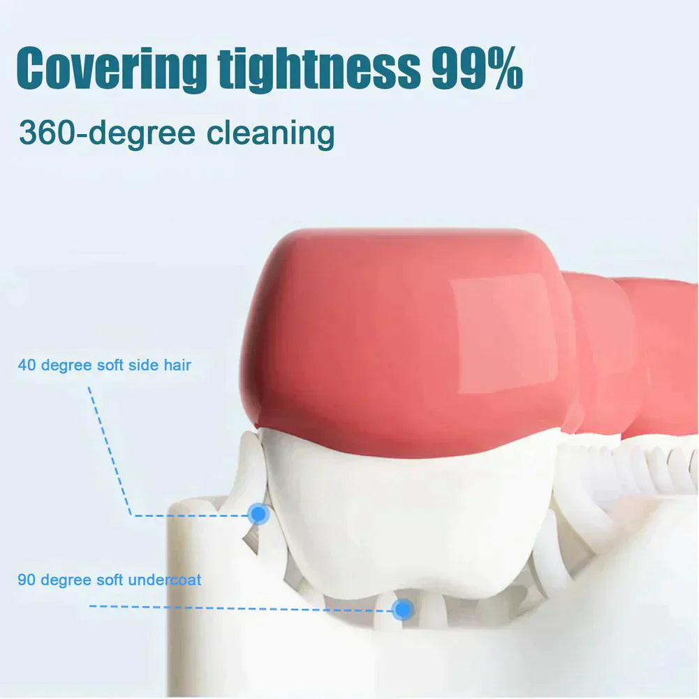 U-vormige kindertandenborstel - 360° zachte borstel van siliconen voor kinderen