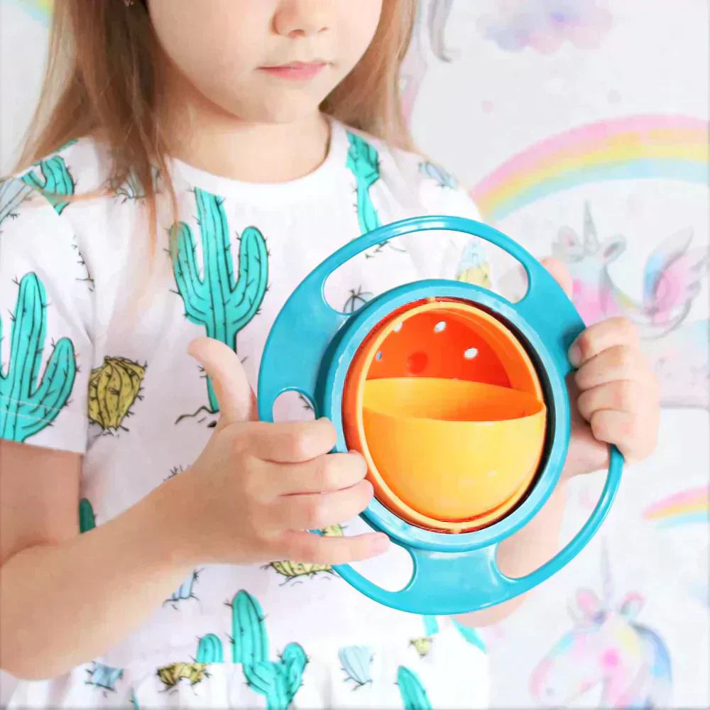 Spill-Proof Snack Bowl | 360° Draaibare Antilek Snackkom voor Kinderen