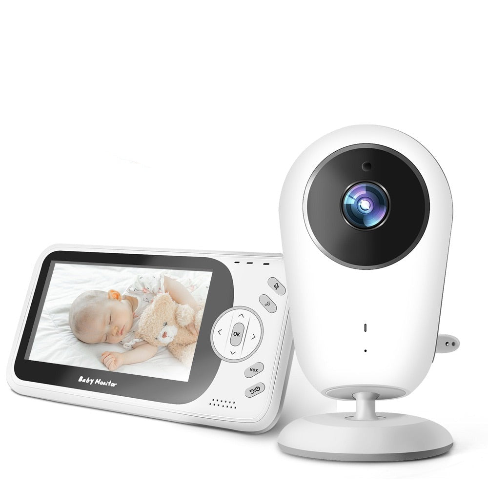 Draadloze babyvideomonitor - Hoge resolutie 4. 3 inch TFT-LCD Quick Video Response Two-Way Talk Back Monitor voor baby's en kinderen