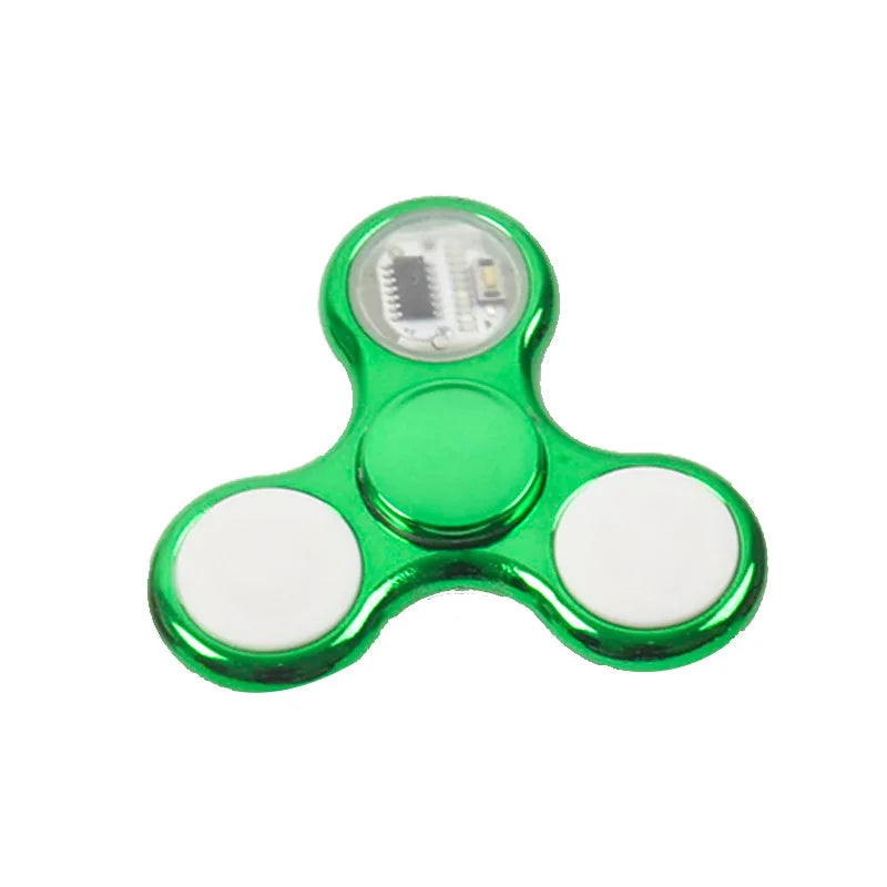 LED draaischijf 6 kleuren - Verlichte fidget spinner in het donker, stressverlichtend speelgoed voor kinderen