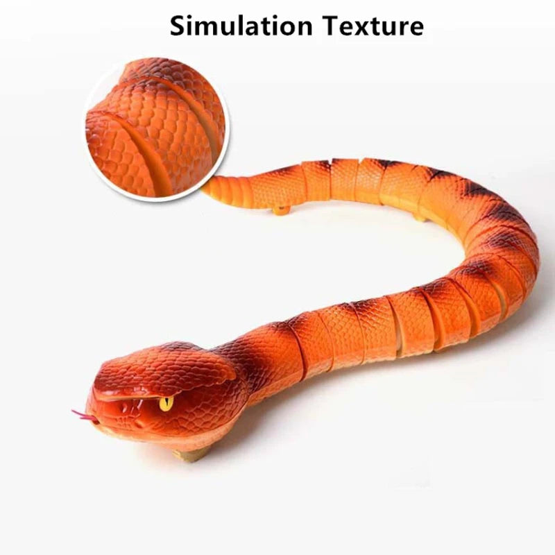 75CM Lange Simulatie Infrarood Bestuurbare Slang | Uitschuifbare Tong, Snel Bewegen, 15M Controlebereik | Grappige Elektrische RC Dierenspeelgoed