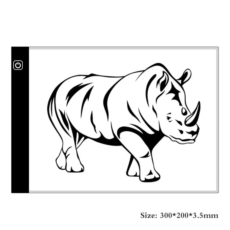 A4 Dimbaar LED Tekenbord | Kopieerpad voor Kinderen, Educatief Schilderbord, Creatief Cadeau voor Kinderen