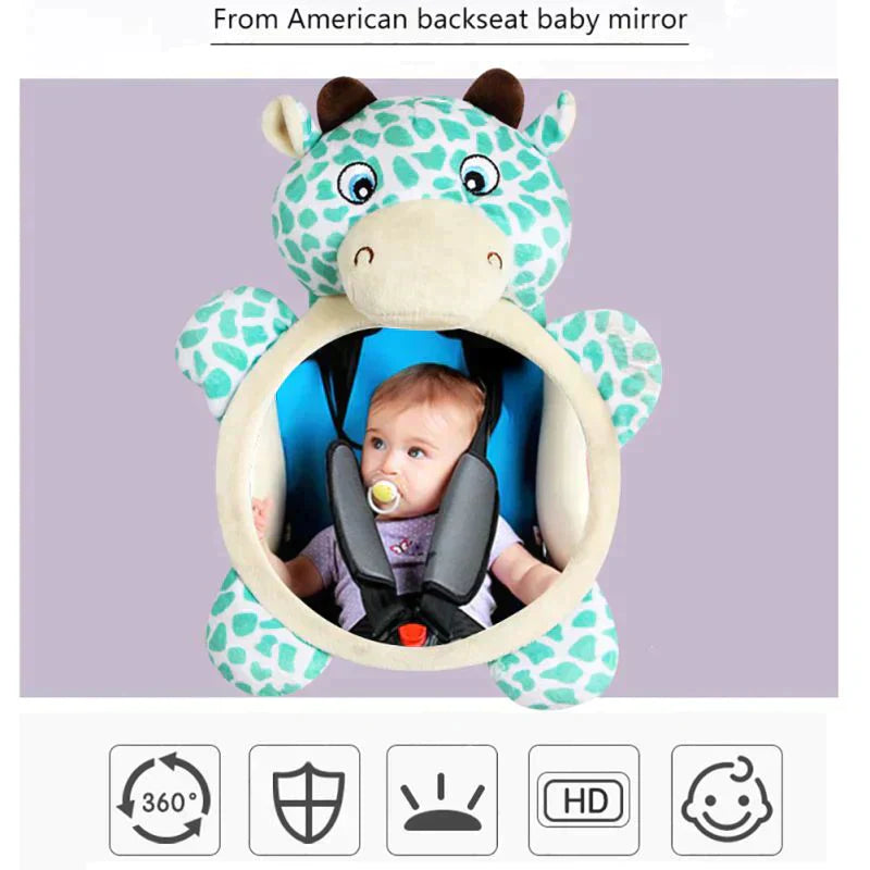 Achteruitkijkspiegel voor baby's - Naar achteren gerichte autostoeltjes - Stripdieren voor baby's