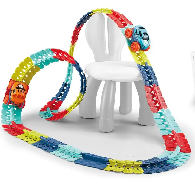 Flexibele Racebaan met LED Auto | Veranderbare Track Speelset