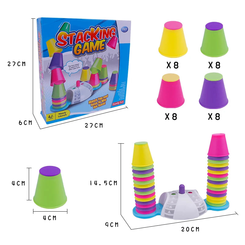 Stapelbekers Educatief Spel | Concentratie & Logica Training