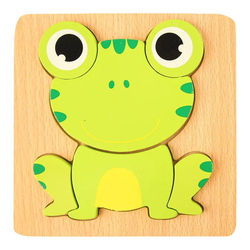 3D Houten Puzzel | Dieren & Verkeer Jigsaw voor Vroeg Leren
