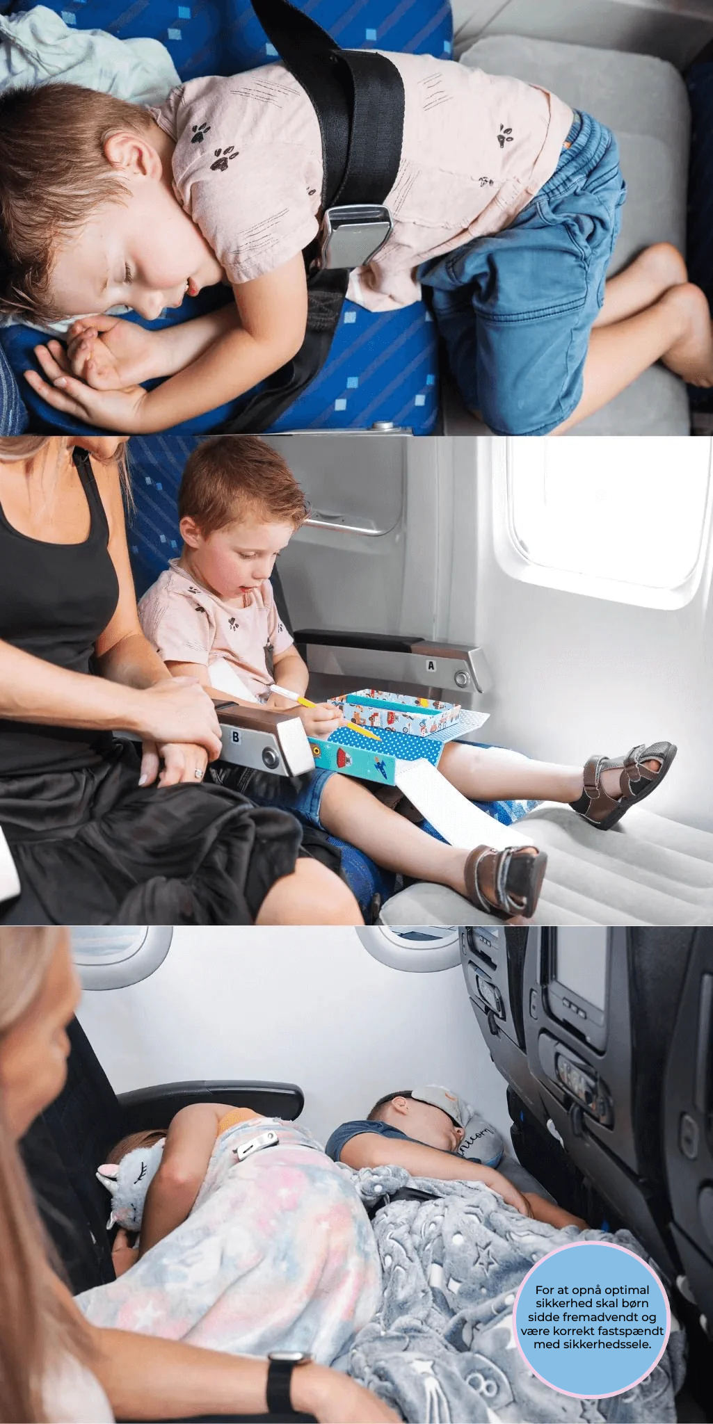 CloudNest Reiskussen voor Kinderen – Opblaasbare neksupport voor vliegtuig en auto