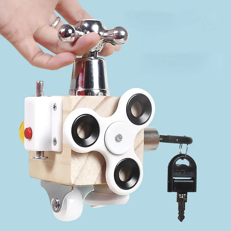 Montessori Activiteitenkubus | Educatief Zintuiglijk Speelgoed