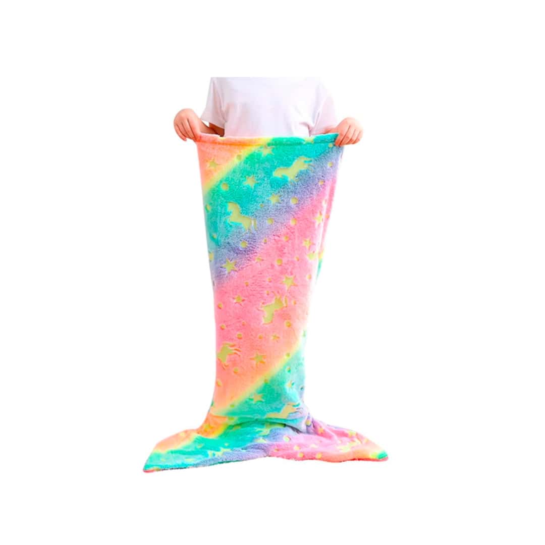 Zeemeermin Deken voor Kinderen |Warme en Zachte Staartvormige Plaid | Fantasierijk Cadeau