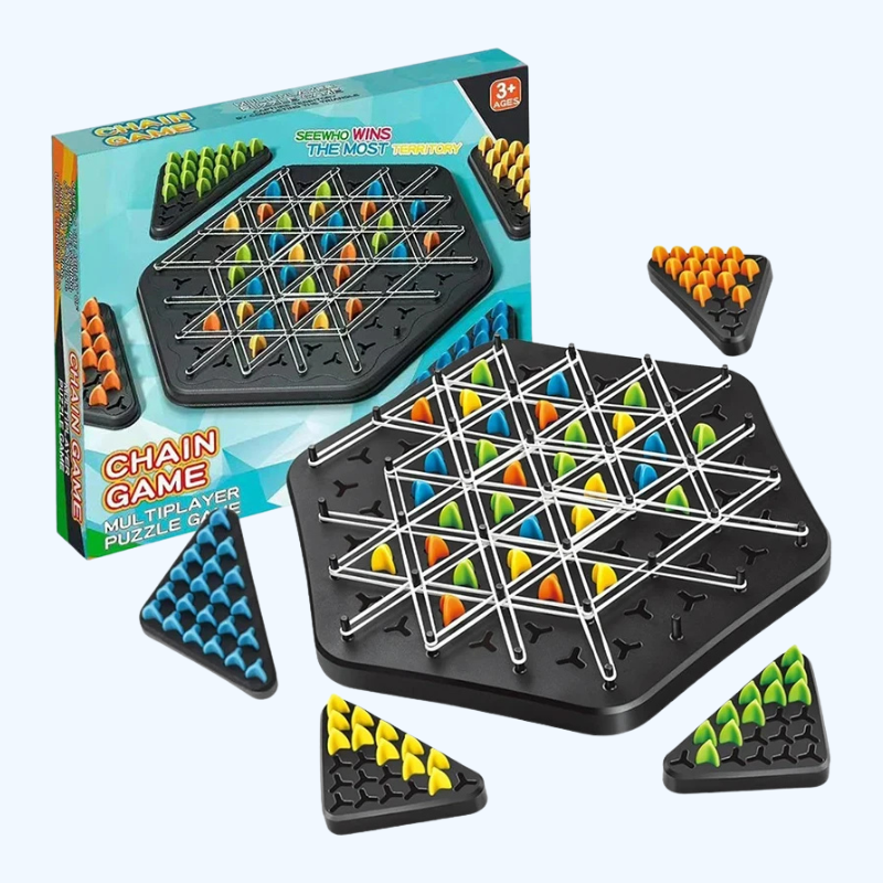 Driehoek Schaakspel - Educatief Battlespel met Rubbermateriaal - Familie Feestcadeau