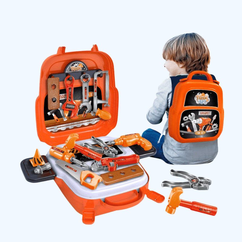 Rugzak Set met 22 Gereedschapstukken - Speelgoed voor Doe-Alsof-Spel voor Kinderen