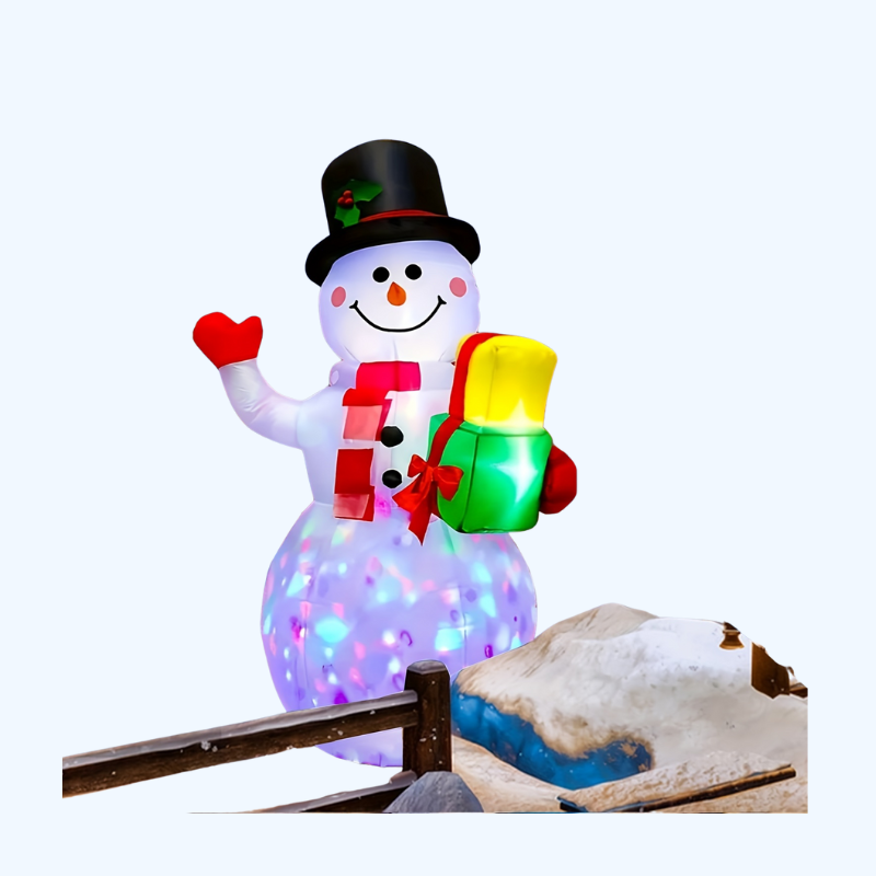 Opblaasbare Kerstdecoraties 1pc 5FT Sneeuwpop met 360° Draaibare LED Lichten - Binnen- en Buitendecoratie