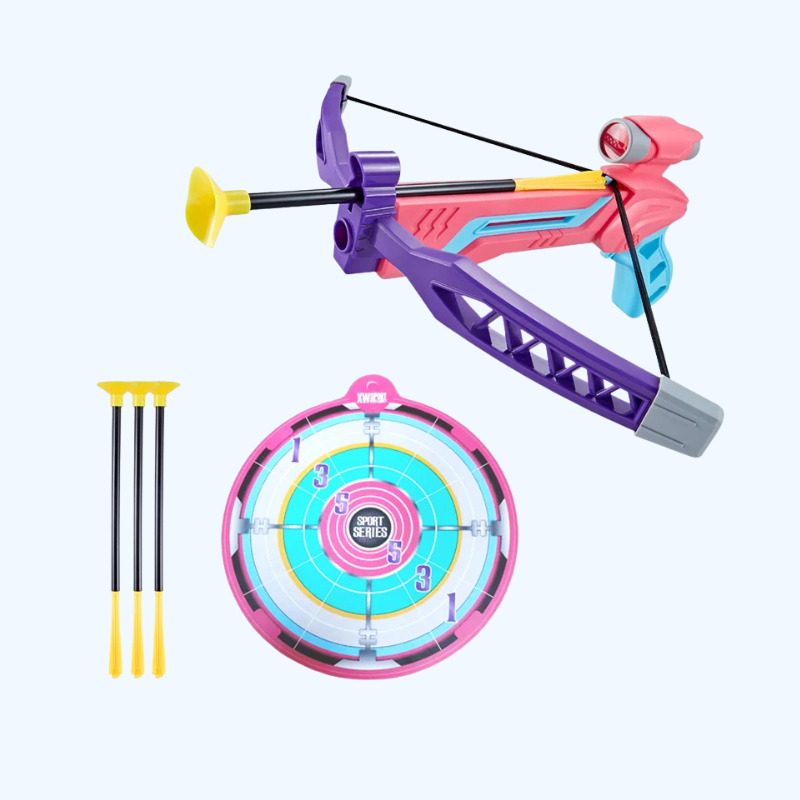 Automatische kruisboog geweren | Kinderen sport boog en pijl speelgoed voor buiten, ouder-kind interactie