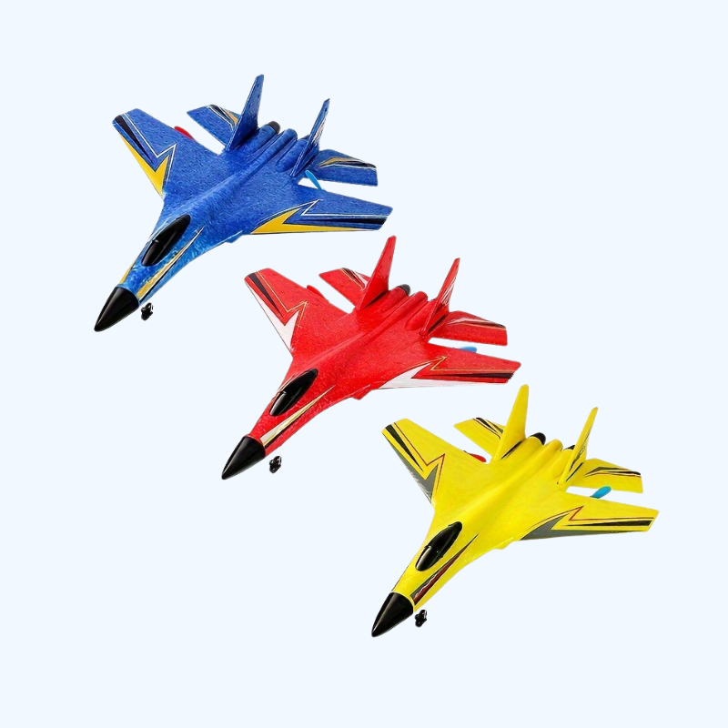 Slimme Gyroscoop Telecommandeerbaar Vliegtuig | RC Speelgoed Jachtvliegtuig met Kleurrijke Lichten, Drone Speelgoed voor Kinderen en Volwassenen